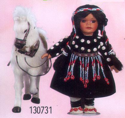 12'' Native American with Pony