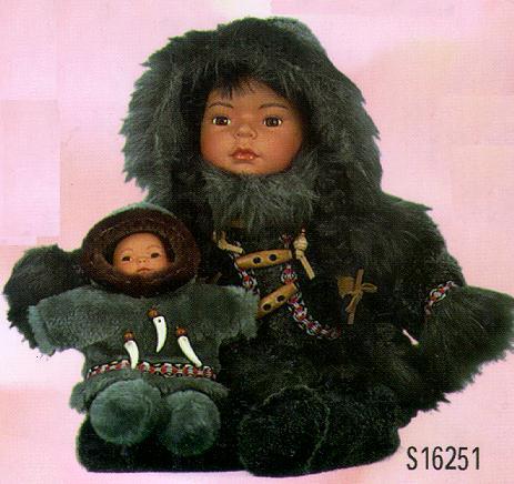 14'' Eskimo with baby