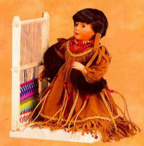14'' Weaving Girl