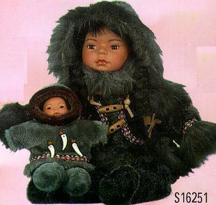 14'' Eskimo with baby